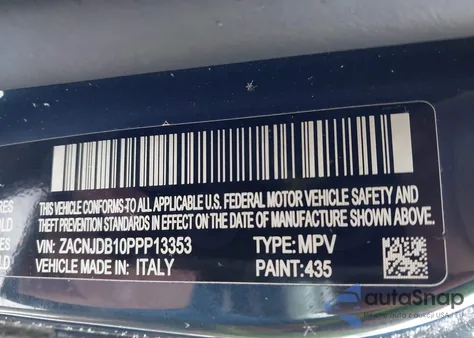 2023 Jeep Renegade Latitude 4X4 from USA, damaged, VIN ZACNJDB10PPP13353